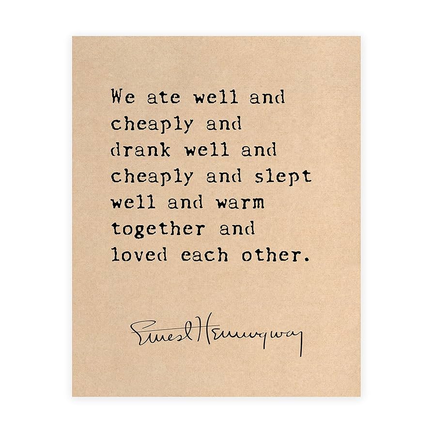 Ernest Hemingway Quotes Love